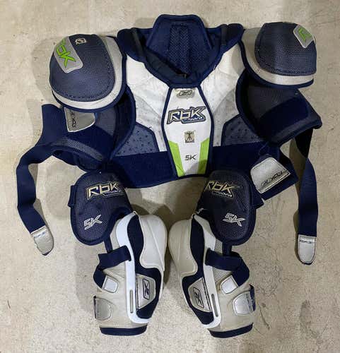 Used Senior Medium Reebok 5K Shoulder and Elbow Pads
