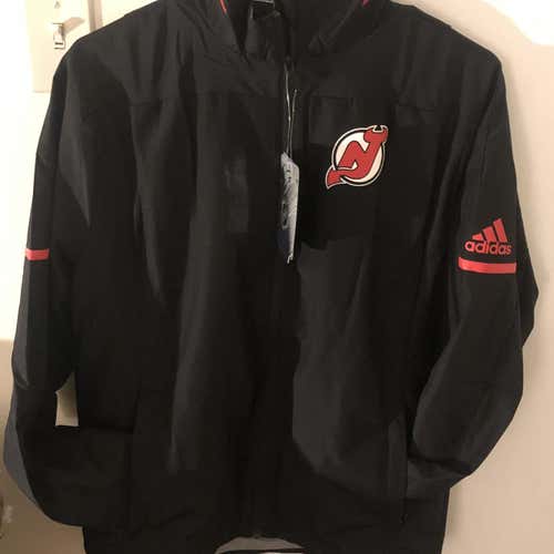 New Jersey Devils Adidas Mens NHL Rink Jacket S
