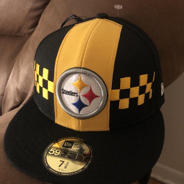 Used New Era NFL FITTED 7 1/4 STEELERS HAT Winter Outerwear / Hats