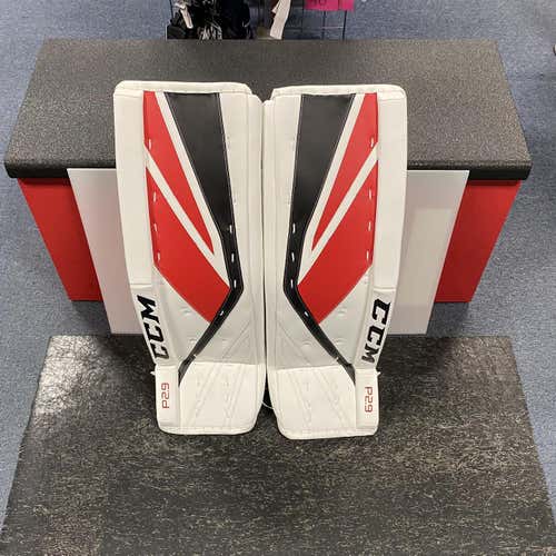 New Sr 34+1" CCM Premier P2.9 Goalie Pads BLK, RD, WHT