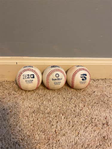 Used Rawlings 3 Pack Baseballs