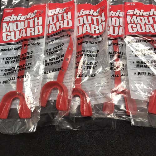 5 PACK Sheild Mouthguards (Red)