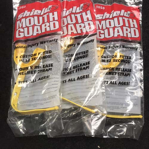 3 PACK Sheild Mouthguards (Yellow)