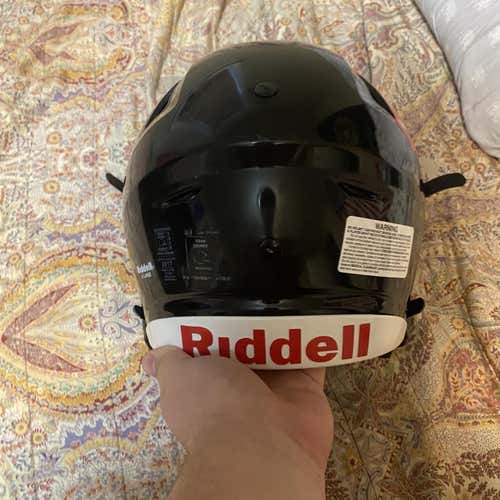 All Black Riddell Speedflex Helmet- XL