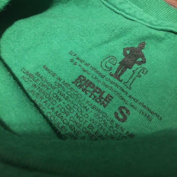 Elf OMG Santa! Holiday Christmas Ripple Junction S/S green Tee Shirt Sz Small