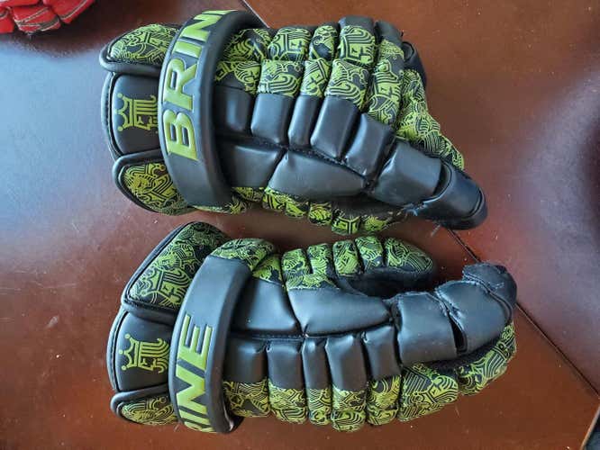 Used Brine Deft Lacrosse Gloves 13"