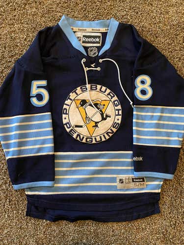 Blue Used Unisex Youth Small / Medium Reebok Jersey