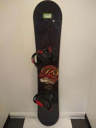 Used K2 Illusion 163 Cm Snowboard Mens Combo