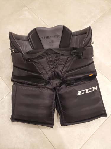 Black Senior L CCM Premier Pro Goalie Pants