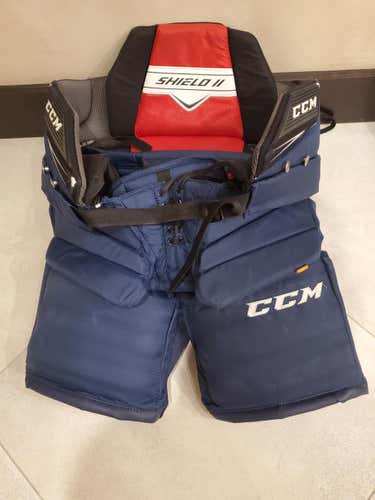 Navy Blue Senior L CCM Goalie Pants