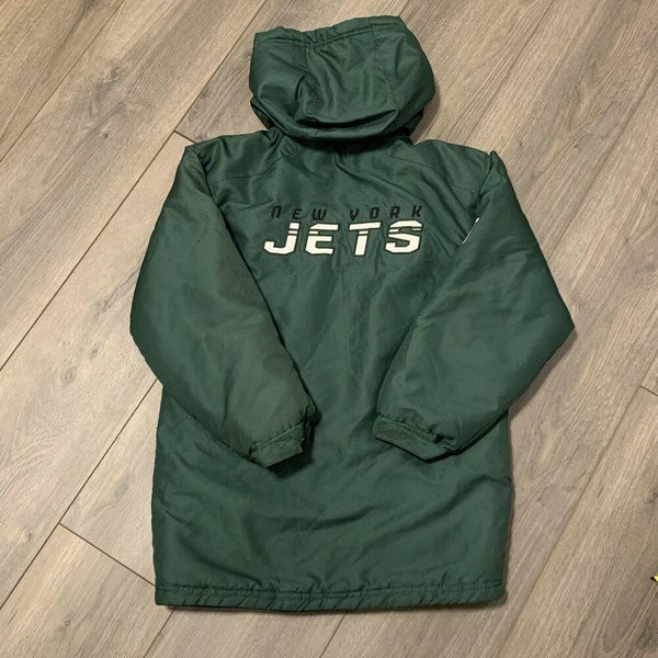 New York Jets Winter Jacket Boys Medium Youth NFL Football Hooded Heavy  Warm