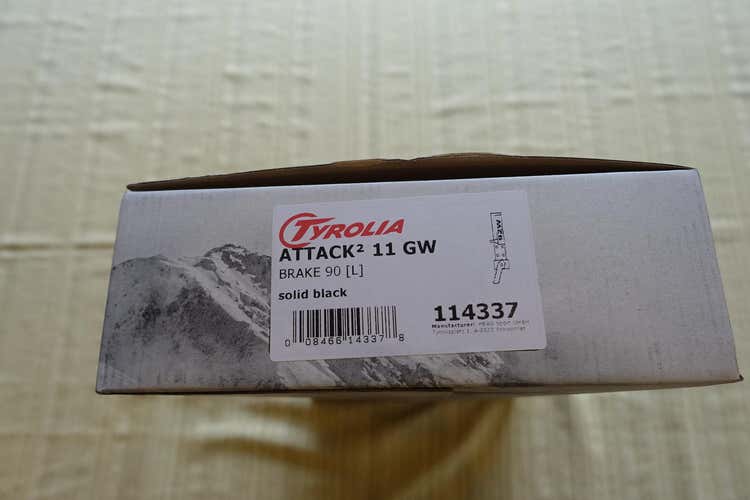 New Tyrolia All Mountain Attack 11 Alpine Ski Bindings 90 mm Brake- In the Box