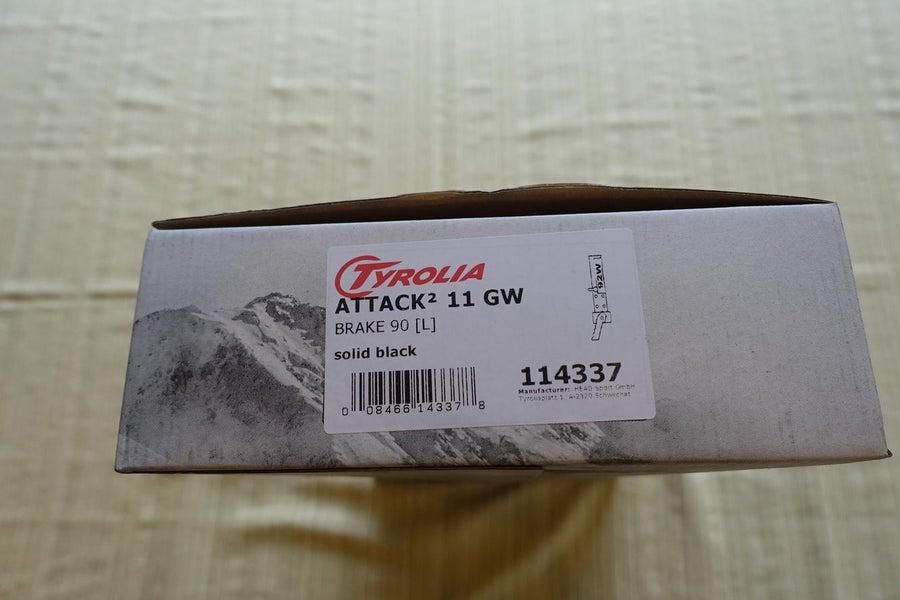 New Tyrolia All Mountain Attack 11 Alpine Ski Bindings 90 mm Brake- In the Box