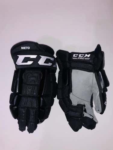 New CCM U+ Crazy Light NHL Pro Stock Hockey Gloves-14”-Black