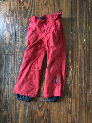 Red Unisex Used Youth Size 6 Karbon Ski Pants