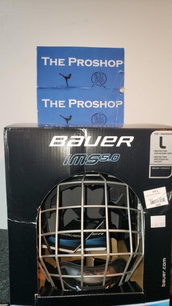 Black New Large Bauer IMS 5.0 Helmet