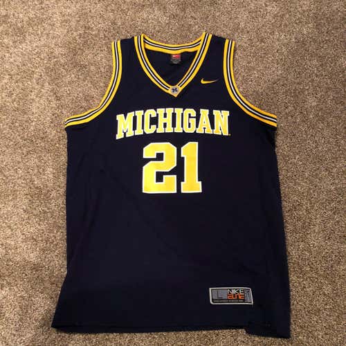 University Of Michigan Large Basketball Jersey