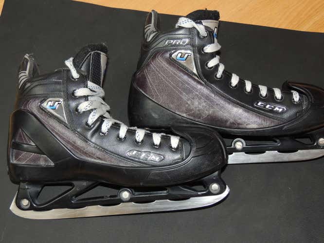 CCM U+ Pro Hockey Goalie Skates Senior Regular Width Size 9 -used