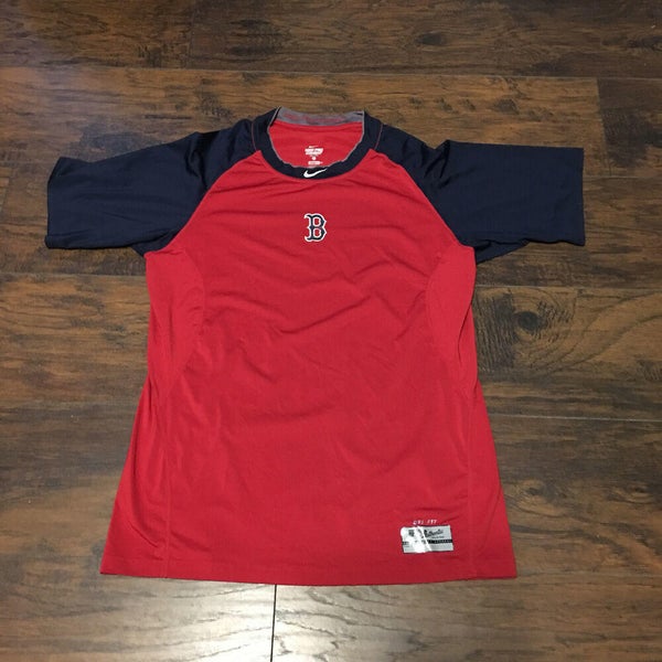 Grey Nike MLB Boston Red Sox Cooperstown Jersey