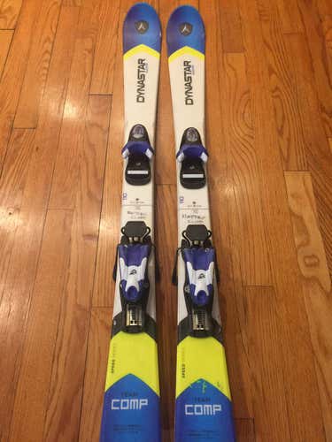 Used Dynastar Team Comp Jr race skis, 110cm w/ bindings