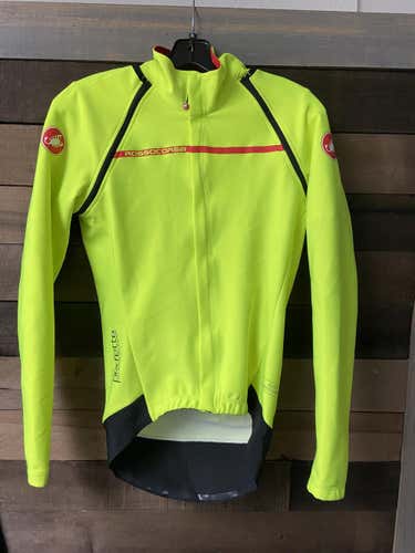 Yellow New Unisex Adult Small Castelli Perfetto Gore Windstopper Jacket