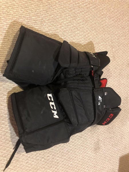 Black Intermediate Small CCM E1.9 Goalie Pants