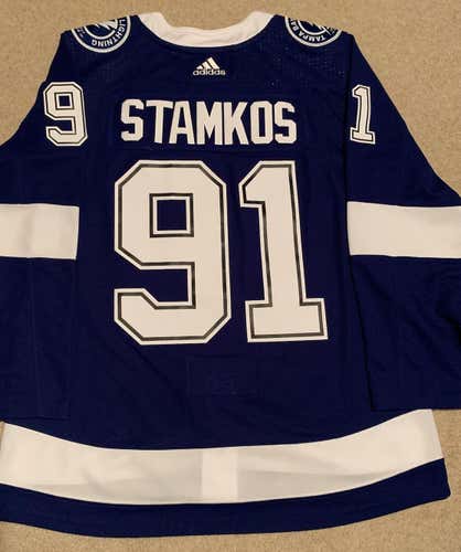Authentic Tampa Bay Lightning Steven Stamkos Adidas Jersey (Size 52)