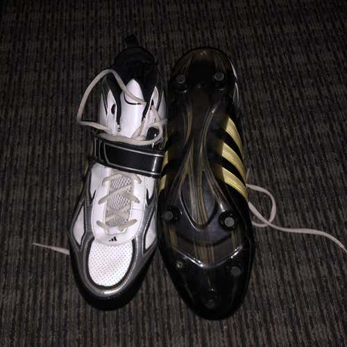 White Men's Molded Cleats High Top