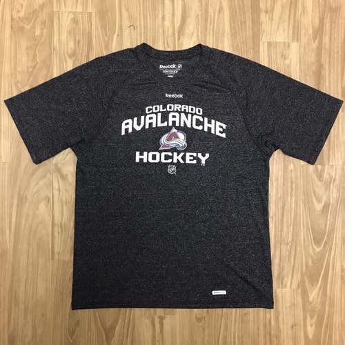 Reebok Colorado Avalanche NHL Hockey Center Ice SpeedWick T-Shirt - Gray Medium