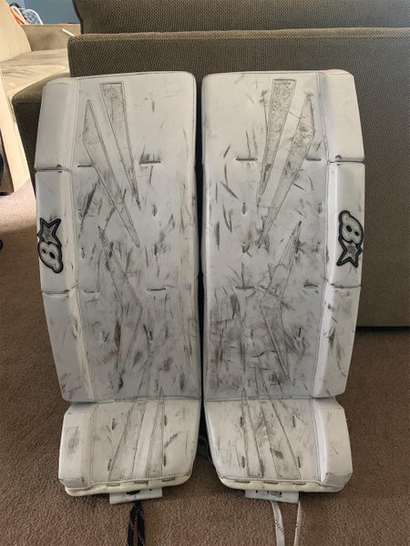White Intermediate 31" Brian's NetZero Goalie Leg Pads