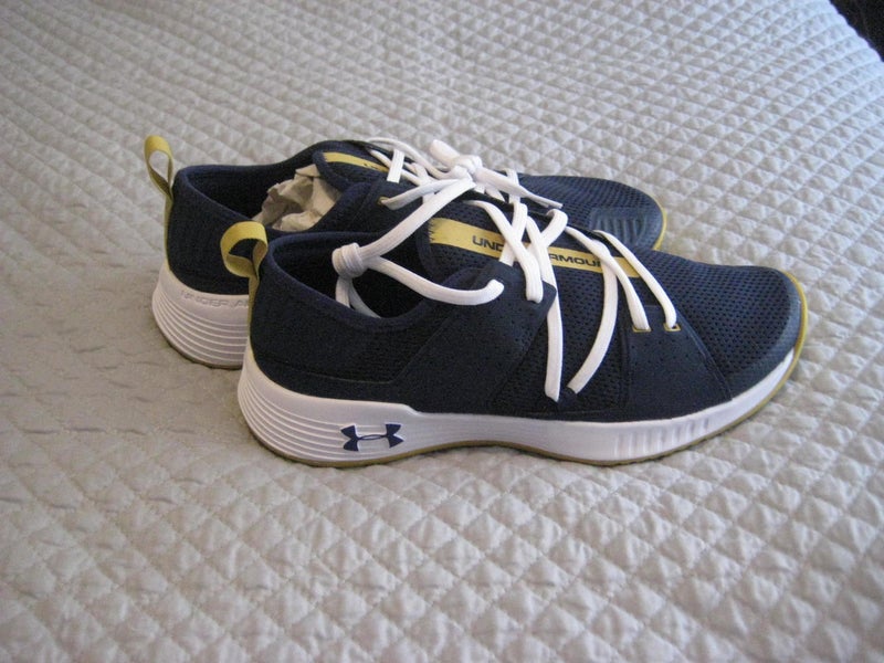 Under Armour Notre Dame lacrosse team training shoes trainers NEW sz 10 men's