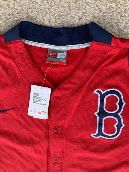  Boston Red Sox Men's Embroidered Full Button Jersey
