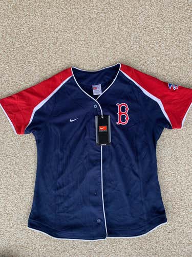 Womens New Adult Medium Nike Shirt MLB Boston Red Sox