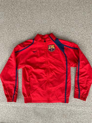 New Men's Adult Medium Nike Soccer Barcelona light weight jacket