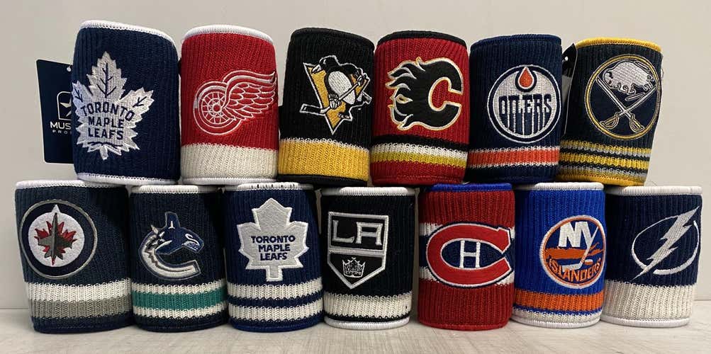 2 PACK NHL Woolie Knit Can Cooler Various Teams  5909