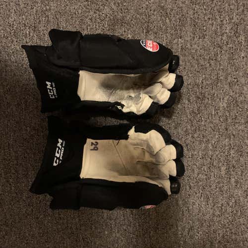 Black Senior CCM HG12 13" Pro Stock Gloves