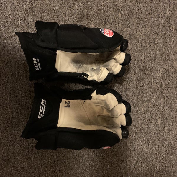 Black Senior CCM HG12 13" Pro Stock Gloves