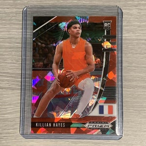 Killian Hayes 20-21 Panini Prizm Draft Picks Red Cracked Ice Pistons Rookie Card