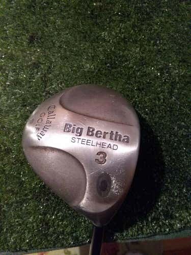 Callaway Big Bertha Steelhead 3 Wood Firm Graphite shaft
