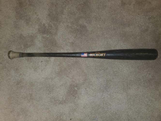 Used High School/College BBCOR Certified Old Hickory Wood Black Label Bat (-3) 30 oz 33"