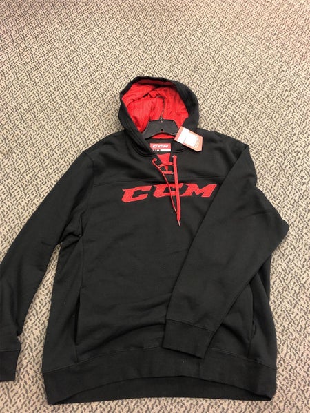 Black Adult XXL Hockey Hoodie