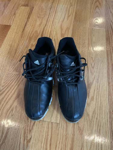 Black Used Men's Size 10 (Women's 11) Adidas Golf Shoes