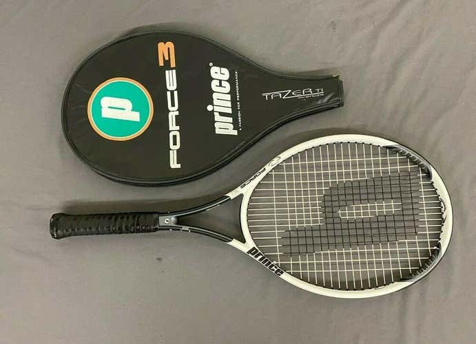 Prince Force 3 Tazer Ti Oversize Tennis Racquet w/4-5/8" Grip & Case EXCELLENT