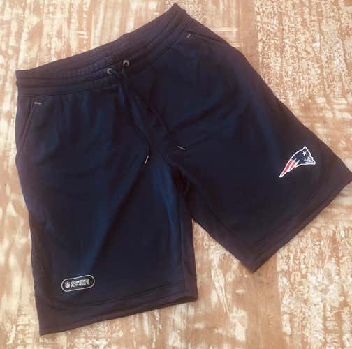 Navy Blue New Men's Adult Large Under Armour Patriots NFL Combine Shorts