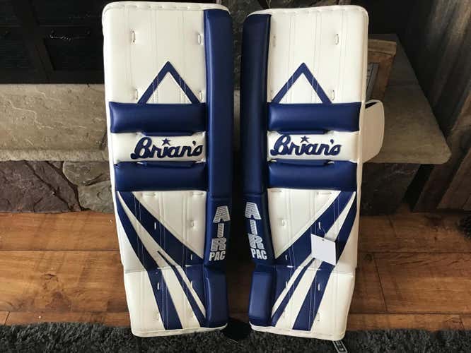 Blue New Intermediate 32" +1”Brian's Alite Air Pac Goalie Leg Pads