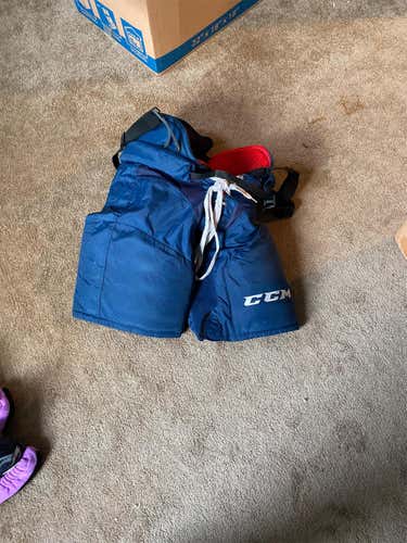 Blue Senior Medium CCM HP45 Pro Stock Hockey Pants