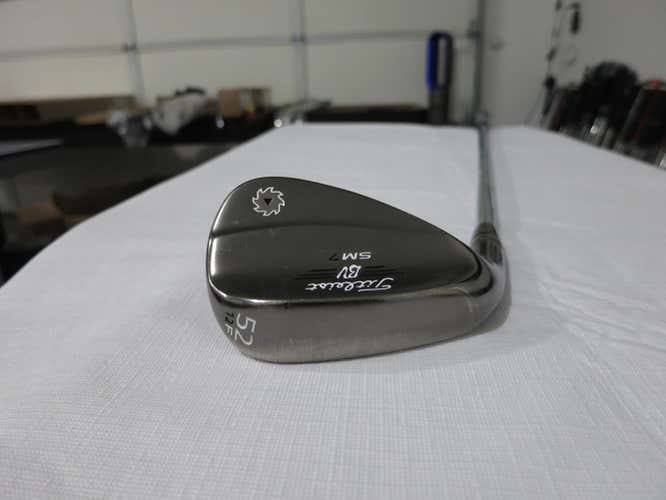 Titleist Vokey SM7 Brushed Steel Gap Approach Wedge - 52*- Steel +0.5" Long - LH
