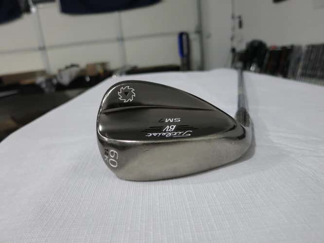 Titleist Vokey SM7 Brushed Steel Lob Wedge LW - 60* - Dynamic Gold Steel - LH