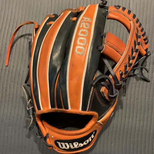 Orange High School/College Infield A2000 11.75" Baseball Glove