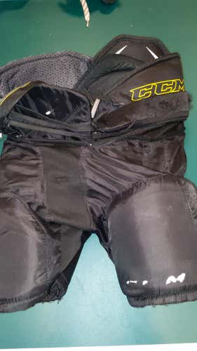 Black Used Youth Large CCM Tacks Hockey Pants